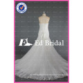 2017 ED Bridal Custom Made Strapless Mermaid Beaded Lace Appliqued Tulle Sexy Wedding Dress With Floral Sash